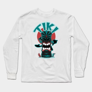 Aquatic Tiki Mask Long Sleeve T-Shirt